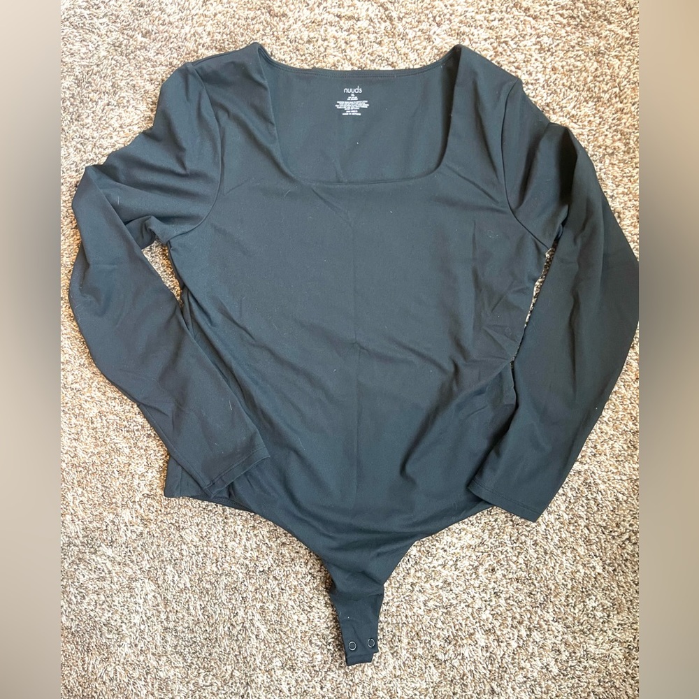 NUUDS square neck bodysuit BRAND NEW -XL